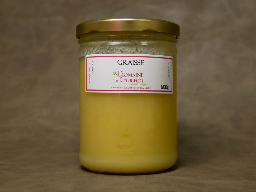 Graisse de canard - Conserverie du Domaine de Guilhot